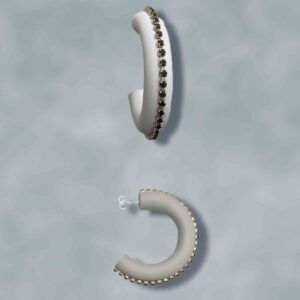 Pendientes Aro Equilibrio gris
