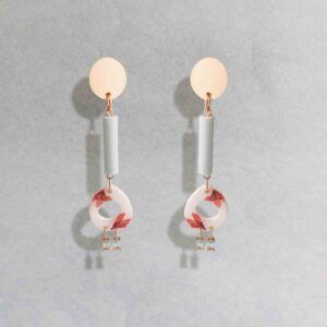Pendientes Atrapada azul