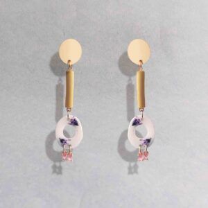 Pendientes Atrapada verde