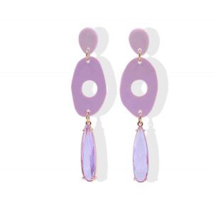 Pendientes Brave malva
