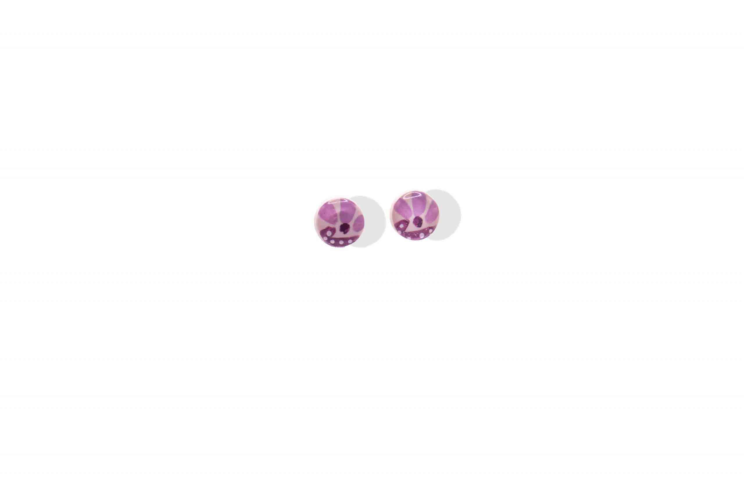 Pendientes Mini Abrazo malva