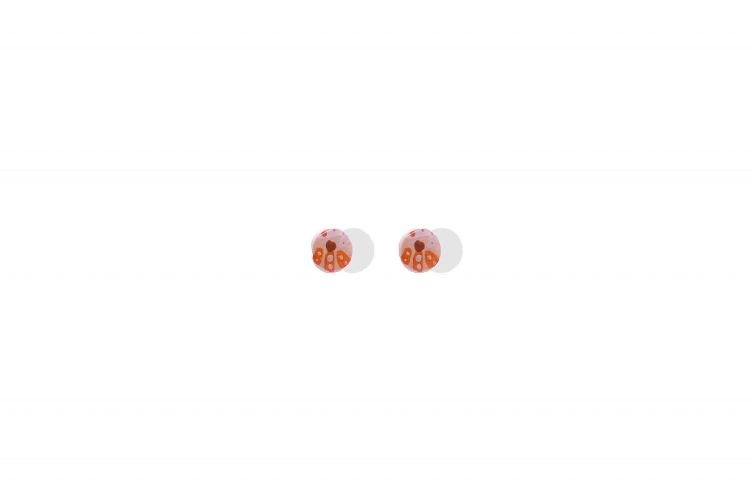 Pendientes Mini Abrazo naranja