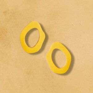 Pendientes Mini Waves in Love amarillo