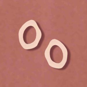 Pendientes Mini Waves in Love rosa