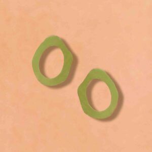 Pendientes Mini Waves in Love verde