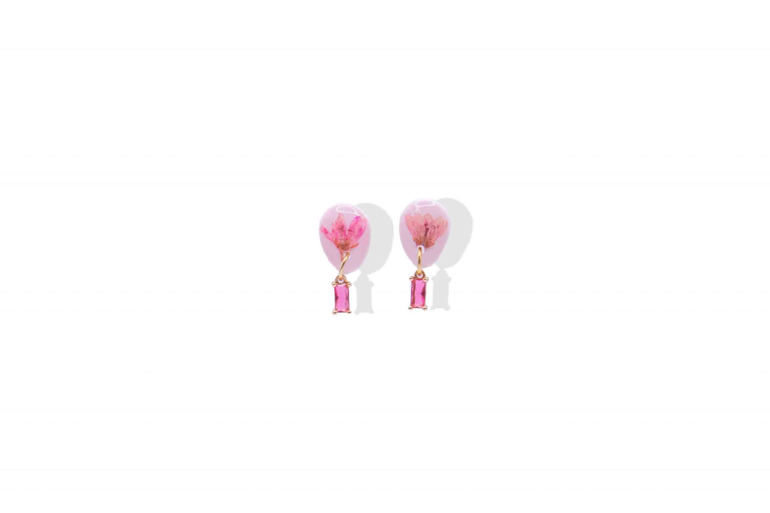 Pendientes Sueños rosa