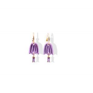 Pendientes Tulipa morado
