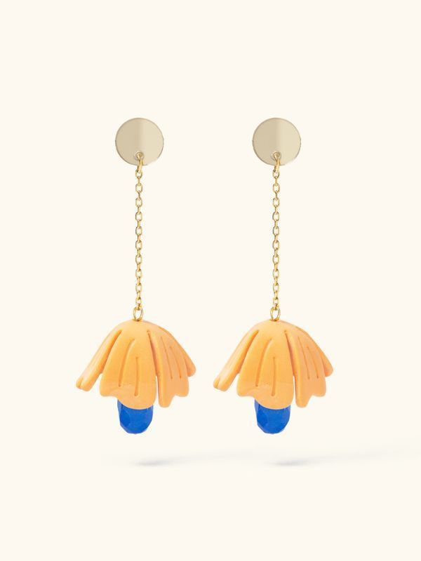 Pendientes Deseo naranja
