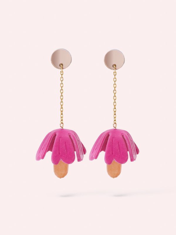 Pendientes Deseo rosa