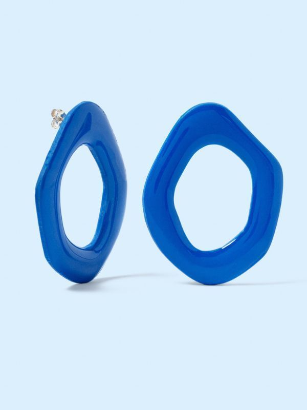 Pendientes Maxiwaves Volver azul