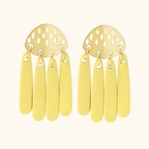 Pendientes Miedo amarillo