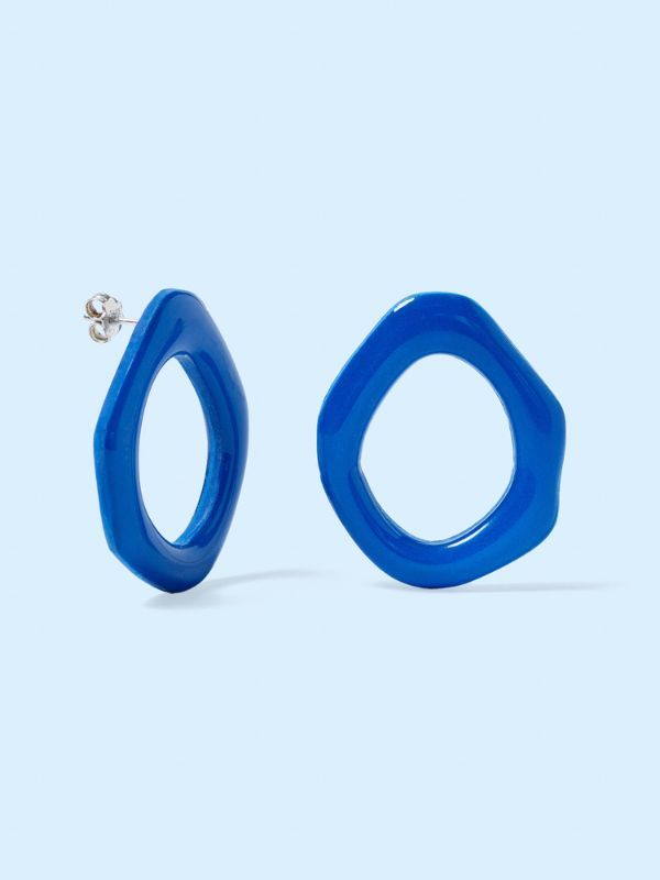 Pendientes Mini Waves Volver azul