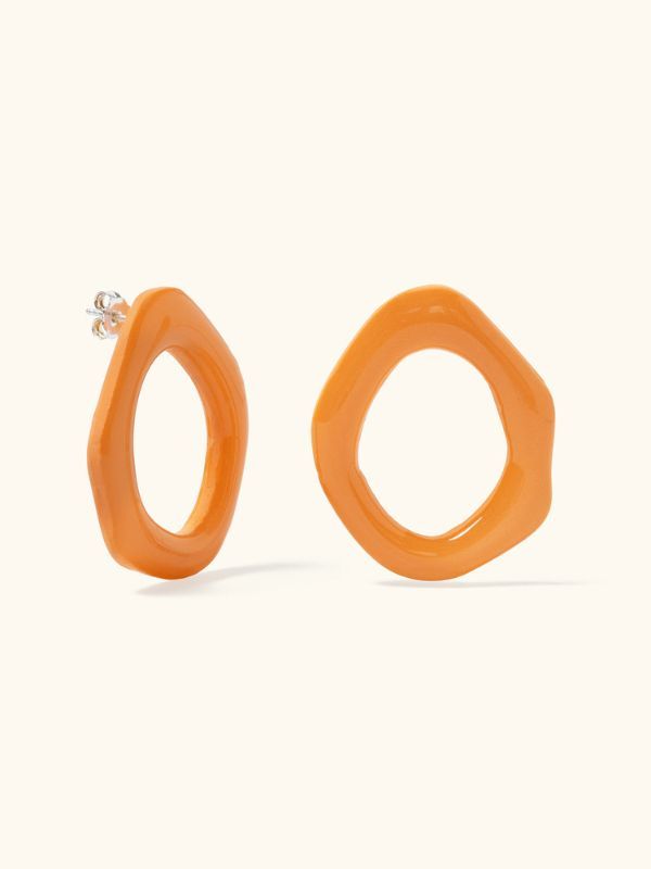 Pendientes Mini Waves Volver naranja