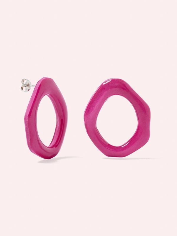Pendientes Mini Waves Volver rosa
