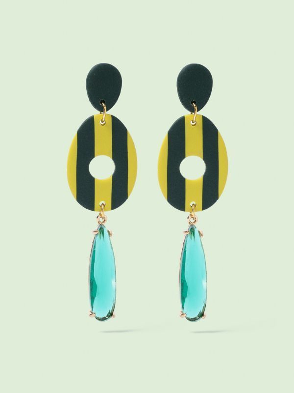 Pendientes Valiente verde